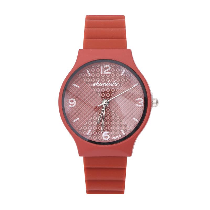 Candy Color Silicone Tape Women'S Watch Small Fresh And Fashionable Student Quartz Watch Women