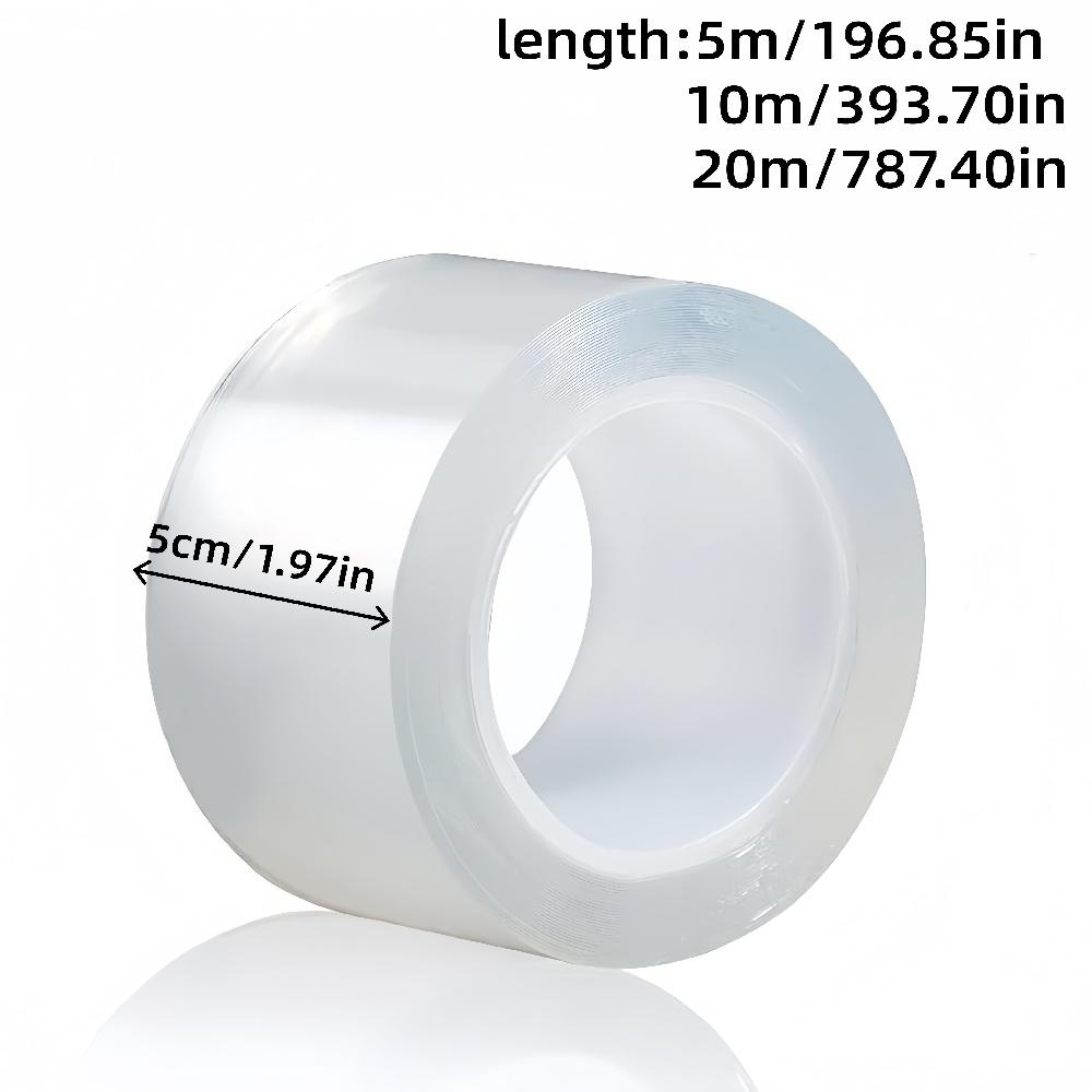 1pc 5m/10m/20mX5cm Transparent Window Weather Sealing Tape Weather Stripping Residue-Free Clear Window Insulation Tape