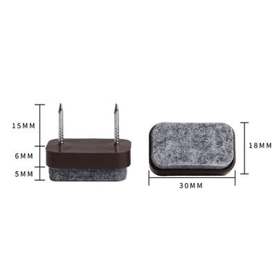 10 st/set Enkla DIY Filtkuddar Fuktsäkra Halkfria Soffben Naglar Plast Filt Repskydd Mat Heminredning