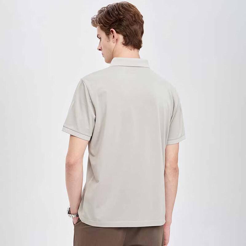 SEPTWOLVES Men's Silk Blend Short Sleeve Polo Shirt