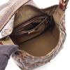 Used FENDI Zucca Handbag Canvas Leather Brown Used Women