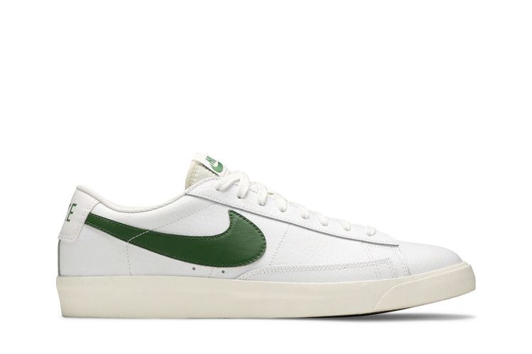Men's Sneakers Nike Blazer Low Leather White Forest Green White/Sail-Forest Green