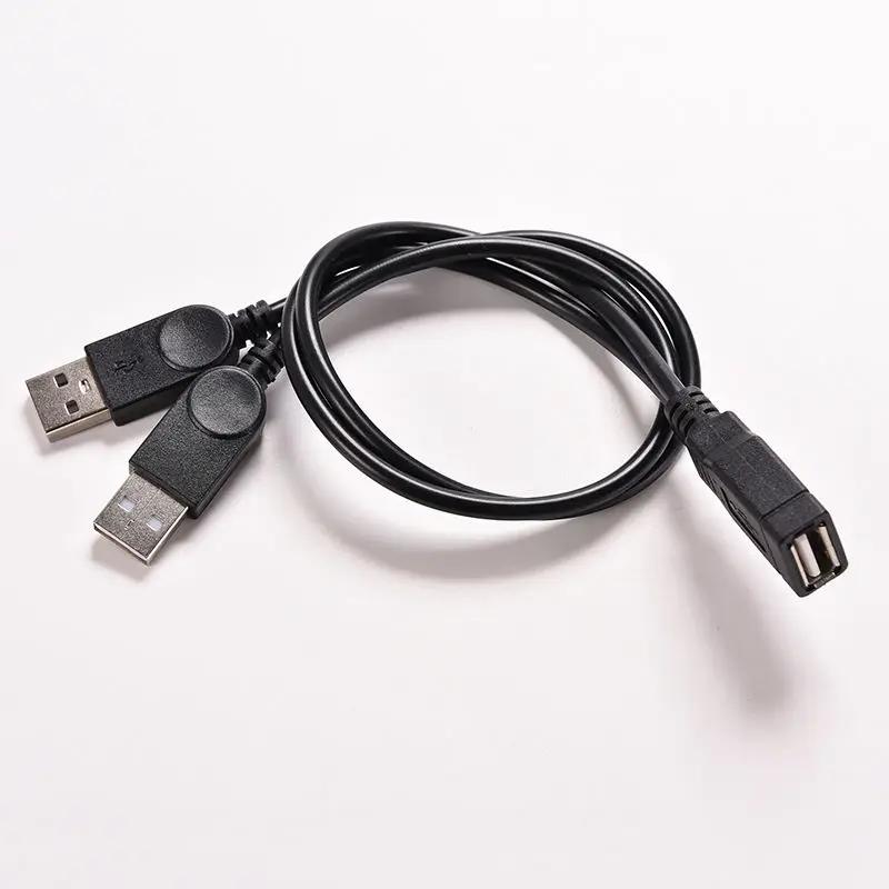 Male To Female USB Cable Wireless USB 2.0 Y Cable Connector Hard Disk Dual USB Y Splitter A Female To 2 Dual USB Male China Mainland