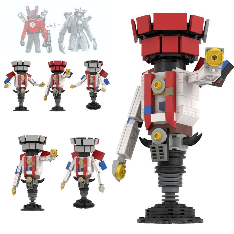 Toilet Skibidi Bulb Man Building Blocks Abs Diy Figure Creative Toy Kids Gift