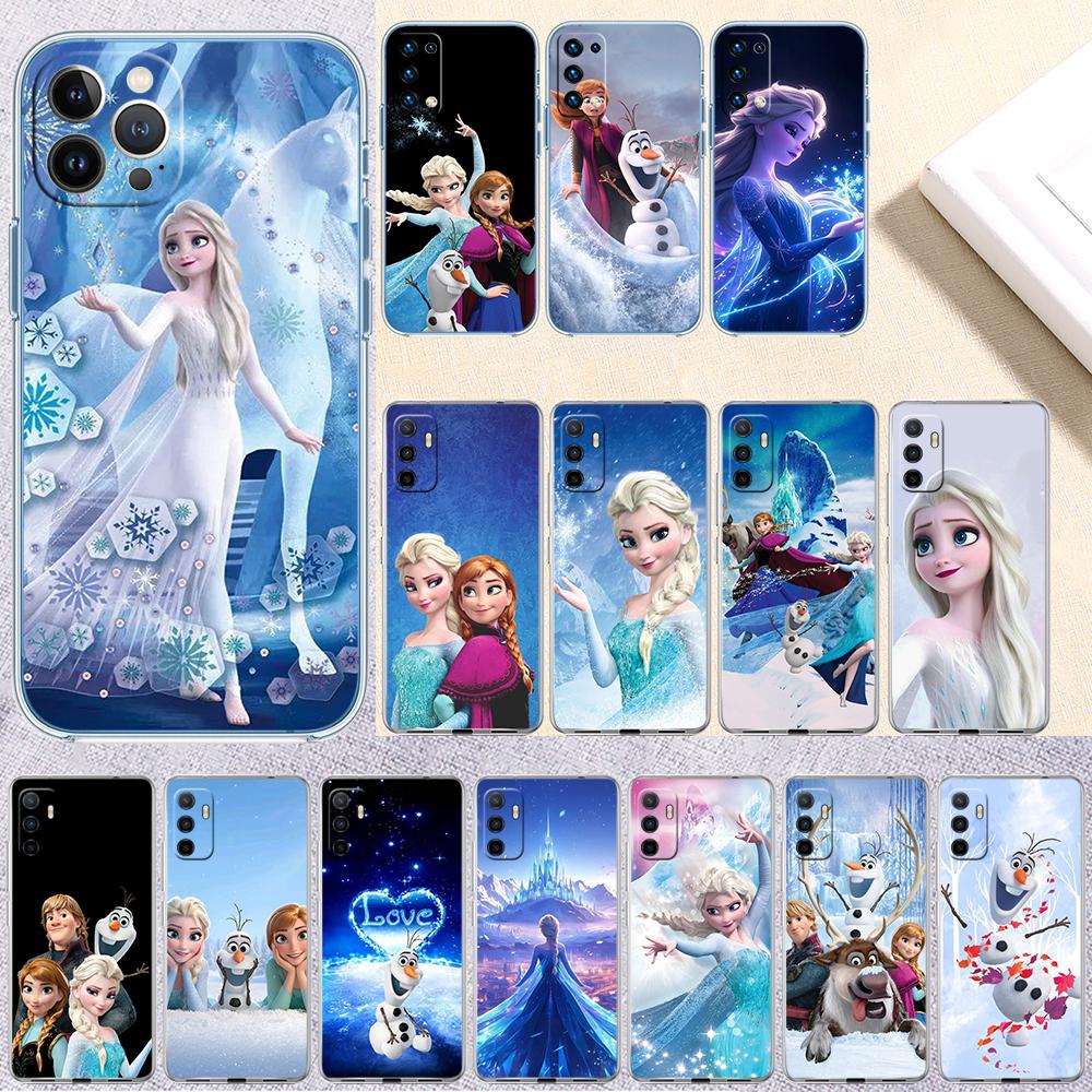 Frozen Olaf Elsa Anna Transparent Phone Case for Motorola Moto G40 G04 G05 One Ace Action Fusion + Plus Hyper Macro Vision Zoom