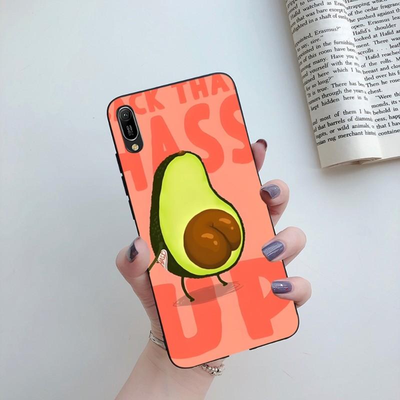 Avocado Aesthetics Phone Case For Huawei Mate 40 30 20 10 Pro Lite Nova 9 8 5T Y7p Y7 Soft Black Phone Cover