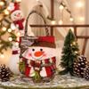Christmas Tote Bag with Handle Cartoon Candy Bag Holiday Goodie Bag for Family Gatherings