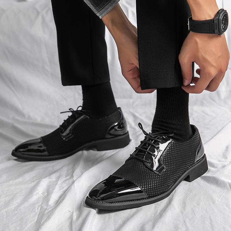 Business Leather Shoes For Men Autumn Luxury Comfortable Flats Black Office Career Casual Shoe Non Slip Zapatos Hombre