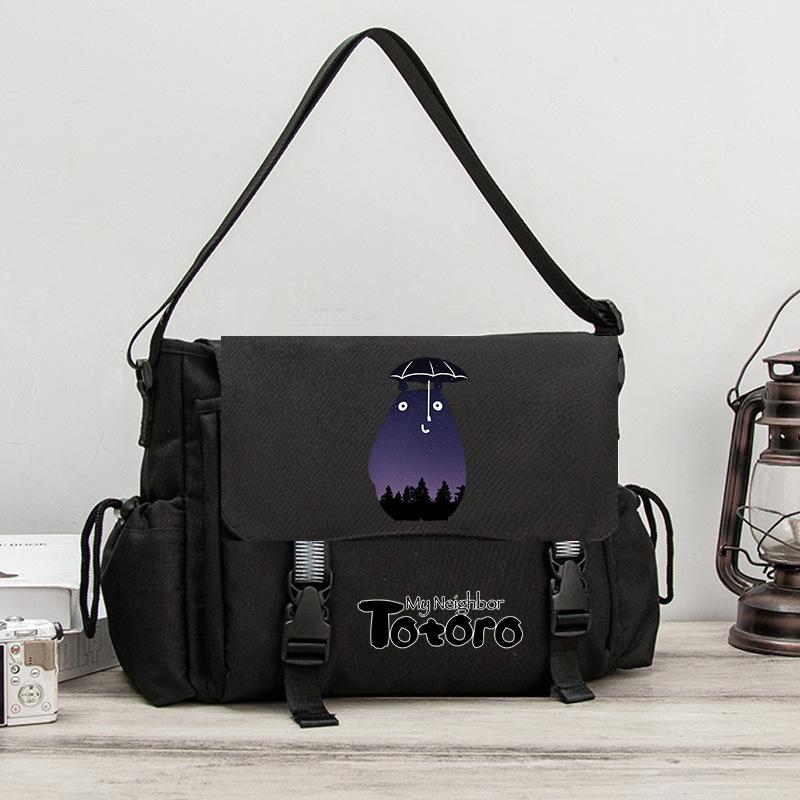 Totoro Miyazaki schoolbag boys and girls junior high school students backpack cartoon animation backpack fashion trend travel bag