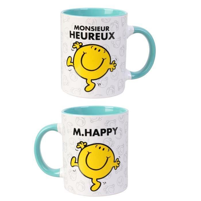 Ceramic Mug - Mr. Men and Little Miss - M. Happy - Green - 95x80 Mm - Cylindrical
