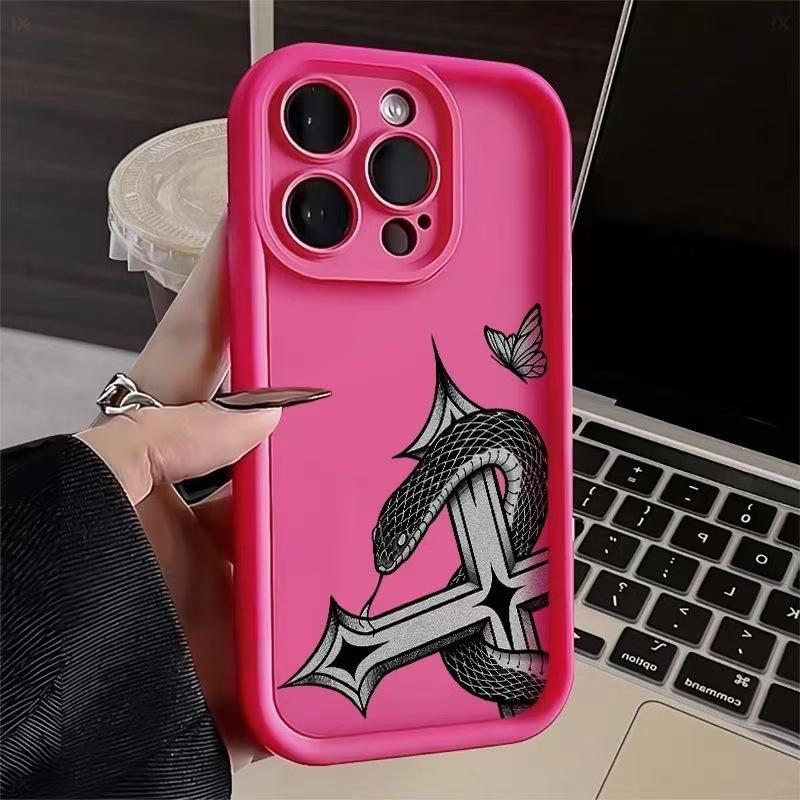 The new snake is suitable for iphone16pro mobile phone case, Apple 15 anti-drop 14 cross 13promax Europe and America 12x.