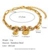 European & American Fashion Temperament 18K Gold-Plated Stainless Steel Fruit Beaded Personalized Women's Bracelet