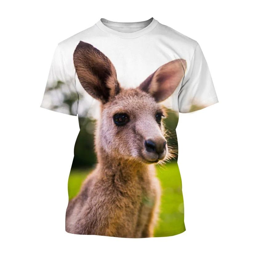 New Personality Animal 3D Print O Neck T-Shirts Summer Men Women Short Sleeve T Shirt Oversized Harajuku Tees Tops Kids Clothing