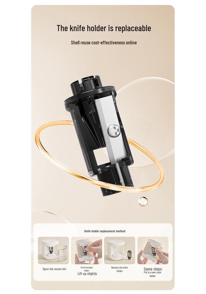 Tianwen Portable Automatic Pencil Sharpener, Black & White, Model S8320