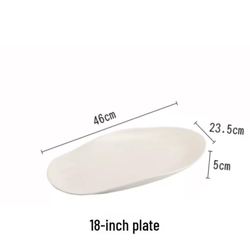 

Pure White Ceramic Fish Dish with Candle Heating Base