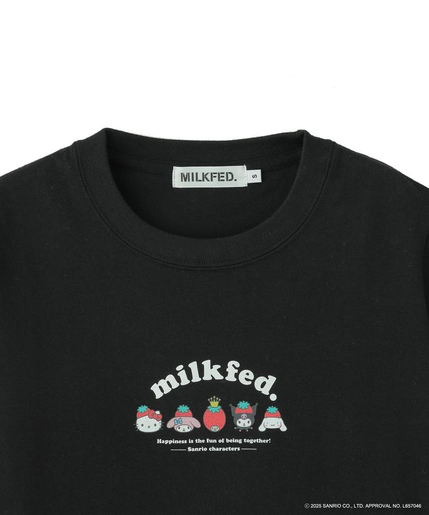 Milkfed Sanrio Characters Compact Short Sleeve Tee x SANRIO CHARACTERS COMPACT TEE 103251011019 BLACK M S/S