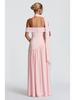 One-Shoulder Patchwork Open-Back Turtleneck Slimming Dress