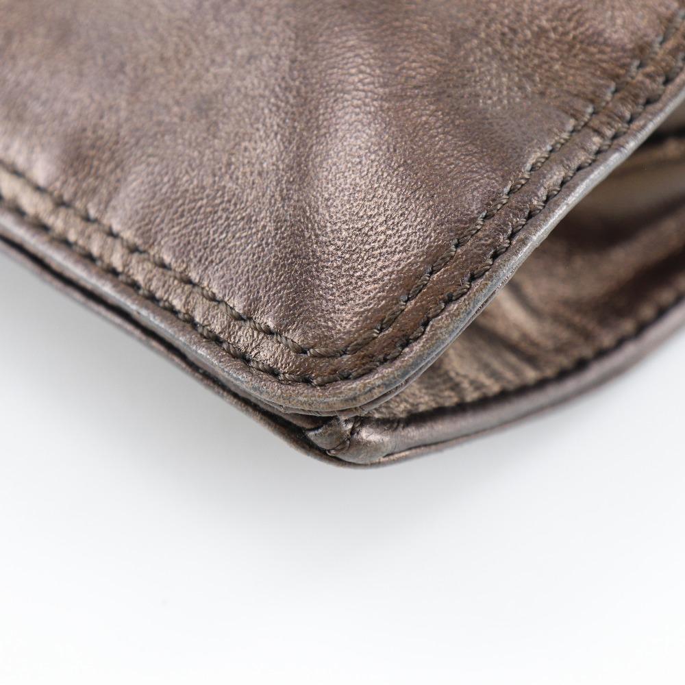 Chanel Geantă de umăr cu o curea, piele de vițel bronz, Damă, Folosită