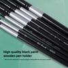 7 Pcs Premium Black Swan Brush Kit for Drawing, Watercolor Techniques, and Fine Art - Professional Artistic Nylon Paint Brushes