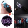LifePalette Underwater Flower Crystal Shift Japanese Truck Knob, Long, Style, Extension, AT/MT, (Purple, 200mm)