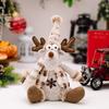 Christmas Telescopic Doll European Style Santa Claus Snowman Elk Hanging Leg Doll Christmas Decoration Supplies