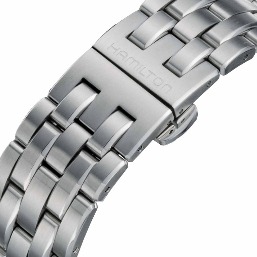 Watch Jazzmaster Jazzmaster Auto Chrono White Dial Stainless Steel Sapphire Glass Automatic 42MM Swiss Brand Watch H32586111 Silver [Hamilton] Men's