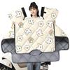Electric Bicycle Winter Windproof Quilt and Motorcycle Windshield Cover - Plush, Thickened, and Waterproof.