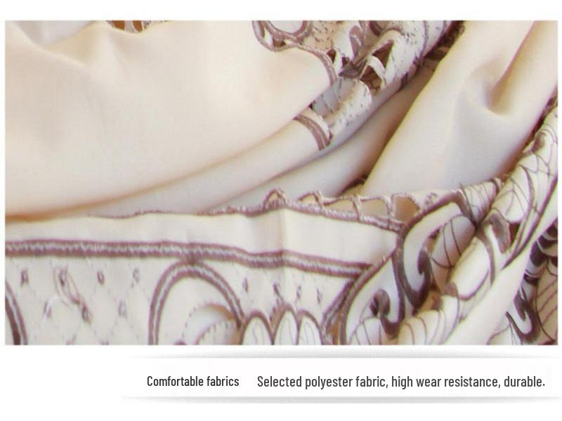 Pastoral Embroidery Tablecloth & Dining Chair Cover - Dustproof Fabric for Coffee & Dining Tables