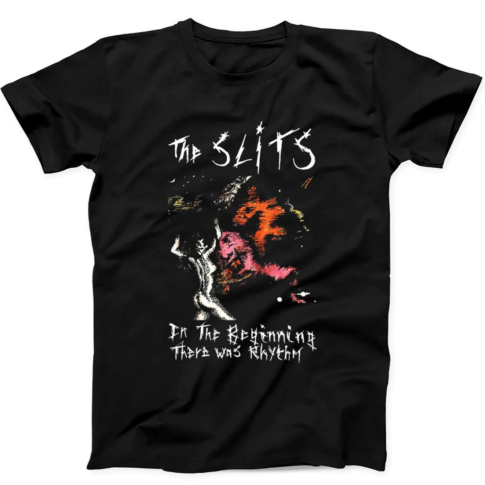 The Slits In The Beginning There Was Rhythm Punk Rock Gift Tee Black T Shirt B590 3XL