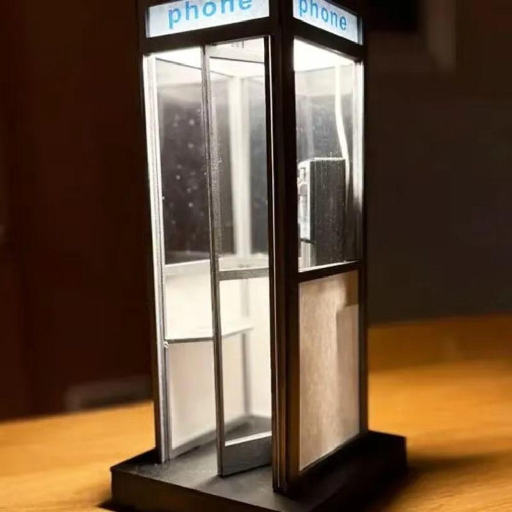 Warme LED-Leuchte Telefonzelle Lampe Britischer Stil Hoch Vintage Nachtlicht Hotel Rezeption