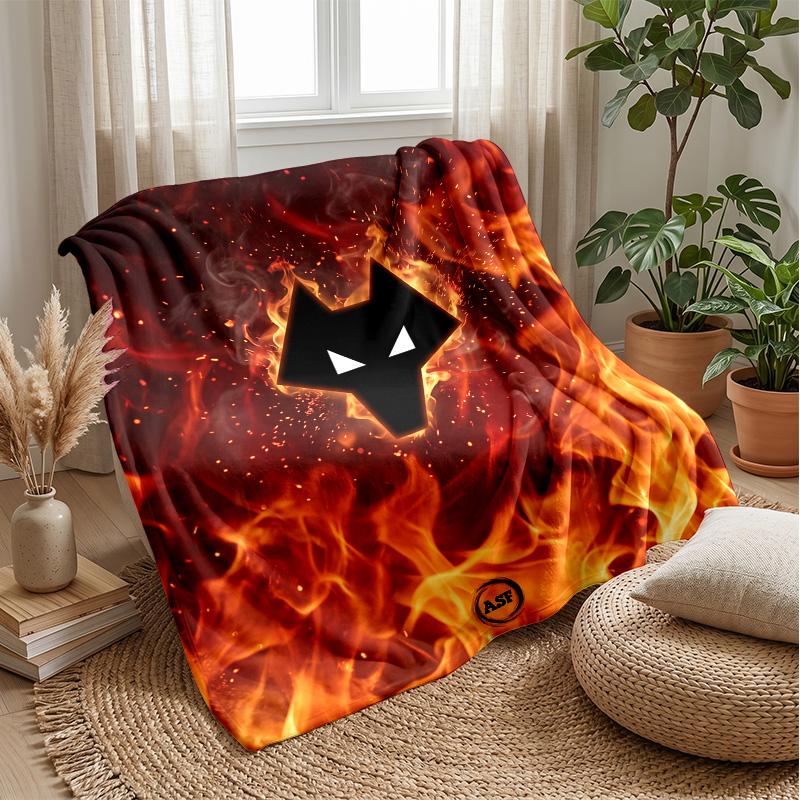 Wolverhampton Wanderers Football Print Flannel Blanket, Soft Warm Lightweight Throw Blanket for Sofa Bed Camping