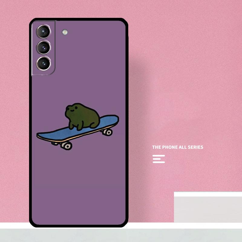 Cute Cartoon Frog Phone Case For Samsung Galaxy S25 S26 Ultra S20 S21 S22 S23 S24 S10 Plus S25 FE Cover Coque