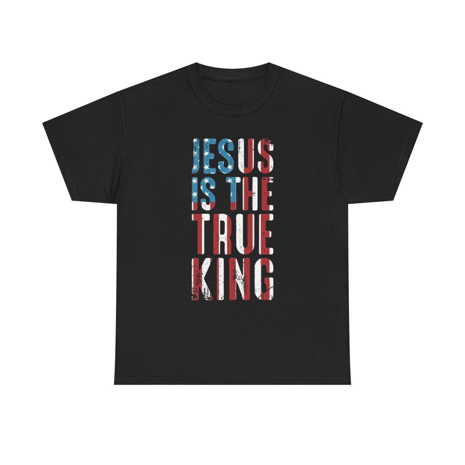 Men s and Women s T-shirts Jesus is king XL