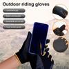 1 Paar Sommer-Fahrradhandschuhe Atmungsaktive MTB-Rennrad-Rutschhandschuhe Touchscreen-Feder-Vollfinger-Motorrad-Reithandschuhe