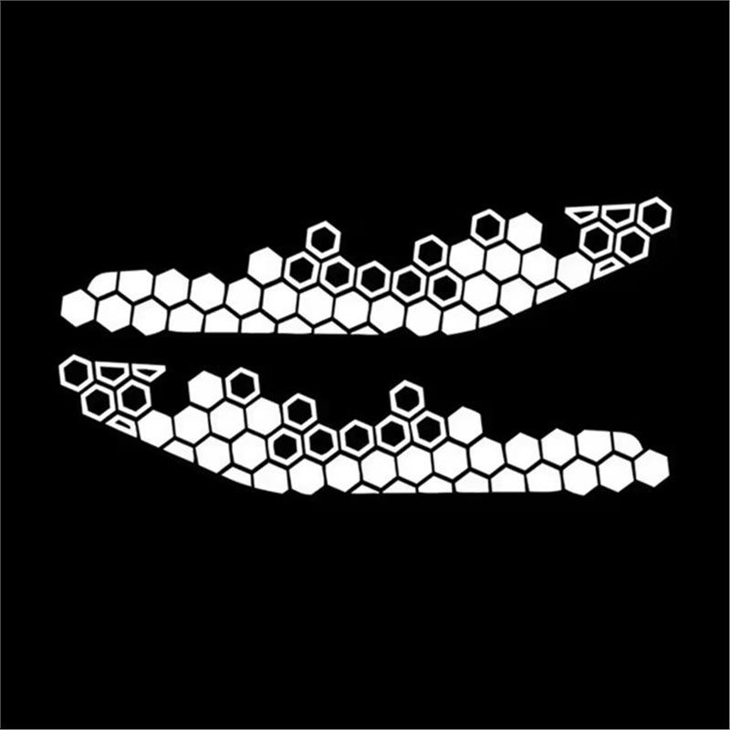 Motorcycle Honeycomb Decals Reflective Stickers Multicolor Decorative Sticker Motorbike Bumper Ornament Modification Accessories