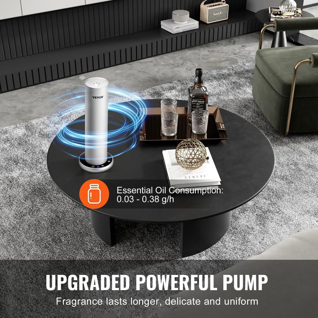 Duft-Luft-Maschine 120ml Bluetooth Kaltluft-Diffusor 1000 sq.ft Wasserlos
