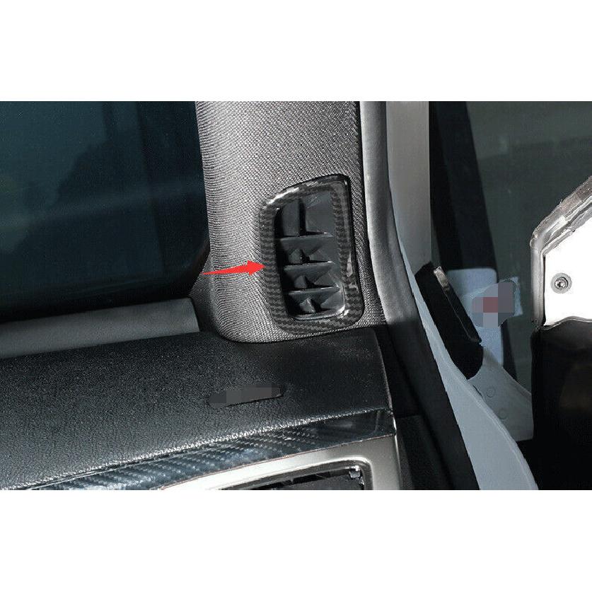 For Lincoln MKZ 2014-2020 ABS Carbon Fiber A Pillar Air Outlet Vent Frame Trim