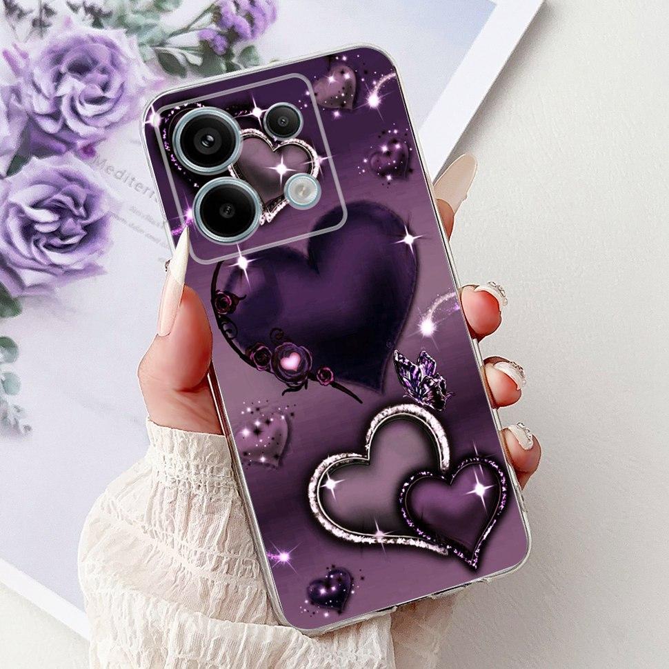 For Xiaomi Redmi Note 13 Pro 5G Case Fashion Butterfly Soft Silicone Phone Back Cover For Redmi Note 13 Note13 Pro Case Funda