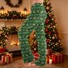 Women's Flannel Christmas Print Pajama Pants, Comfortable Warm Sleep Pants