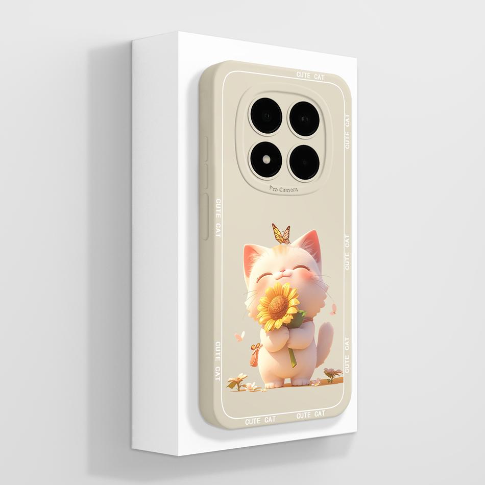Für Redmi Note 15 Pro Plus Handyhülle Hübsche Blumen Weiches Flüssigsilikon Vollständige Abdeckung Hülle Für Redmi Note15 Stoßfest Funda