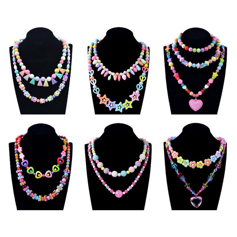 Diy Handmade Beaded Toy With Accessory Set Children Creative 24 Grid Girl Jewelry Making Toys Educational Toys Children Gift