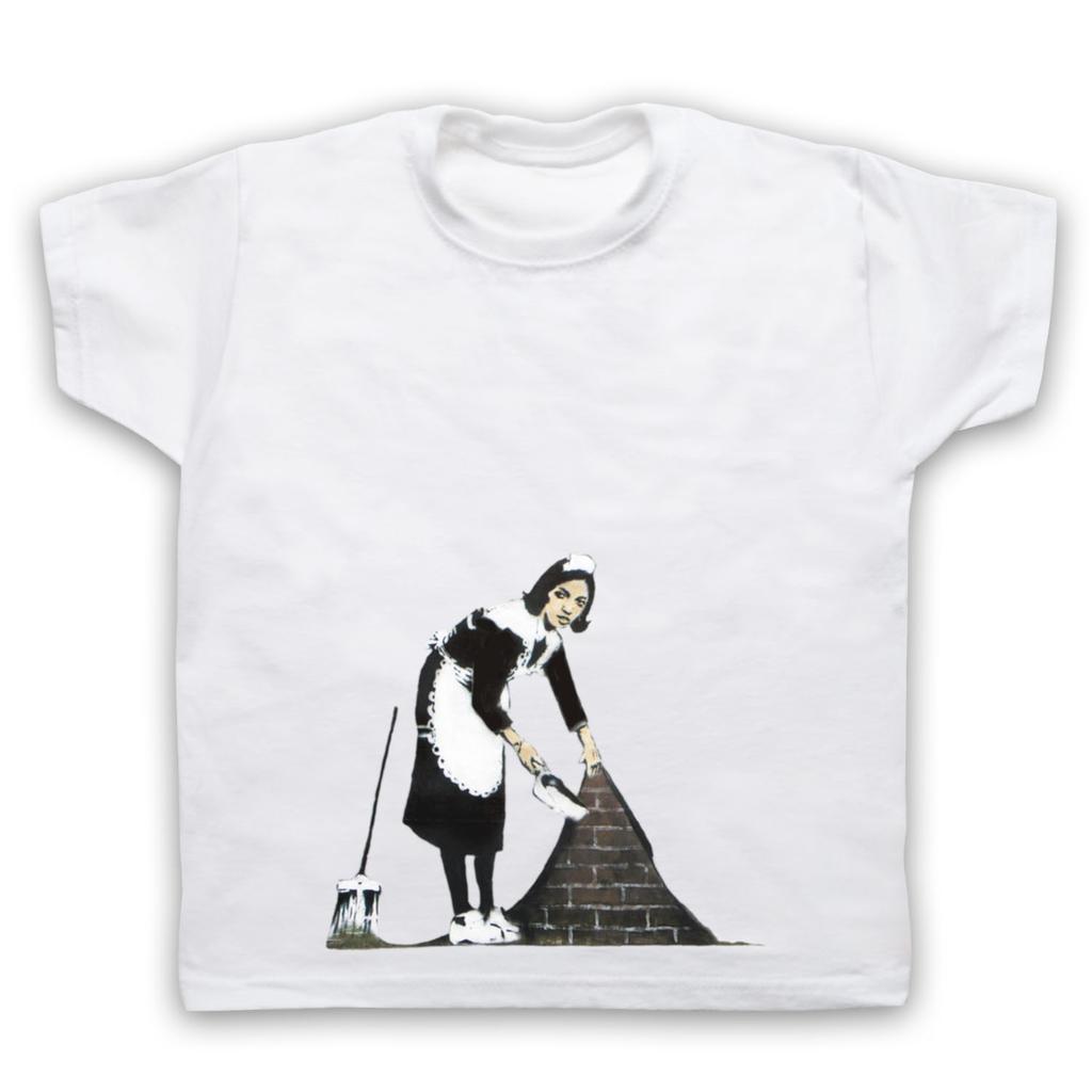 Banksy Maid Graffiti Street Art Print Artist Kids Child's T-Shirt