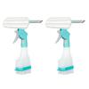 1/2/3Pcs Window Wiper 4-in-1 Glass Cleaner Tool with Spray Bottle Scrubber Scraper Sprayer Multifunctional Window Cleaning Kit