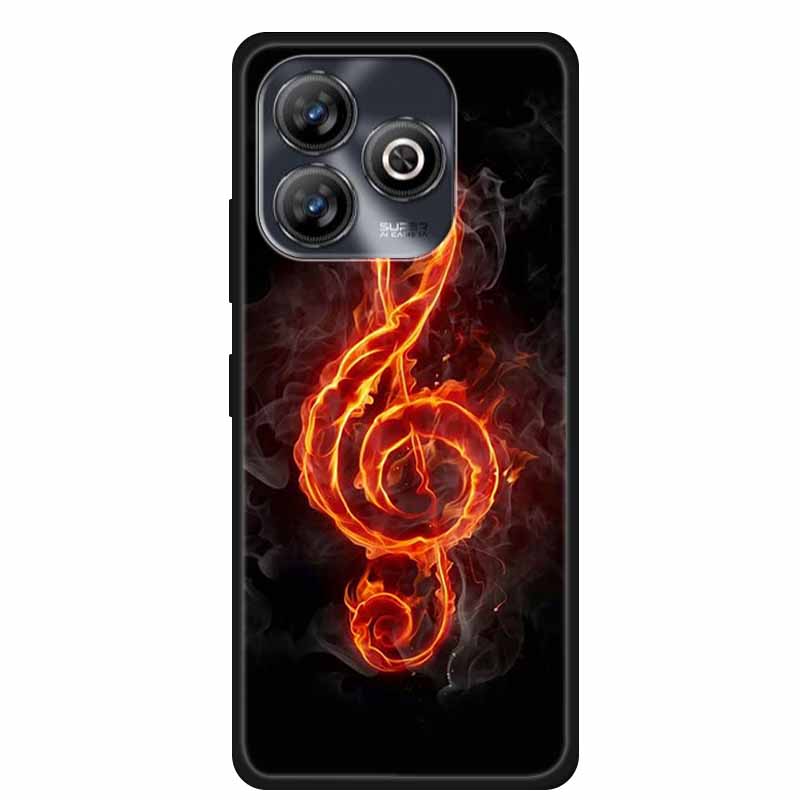 Pro ZTE BLADE A75 4G Pouzdro Zvířata Měkký Silikon TPU Pouzdra na Telefon Zadní Kryt Pro ZTE BLADEA75 Nárazuvzdorný Vlk Ochranný Cool Coque