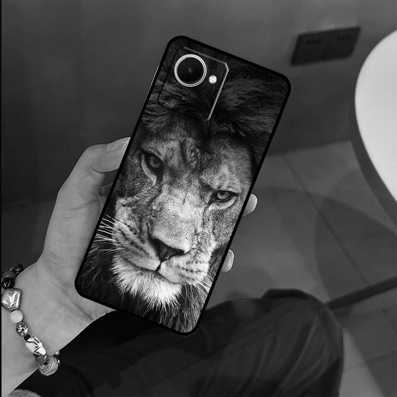 Animal Lion Tiger Case For Realme C53 C55 C51 C25 C63 C61 C65 C67 C71 C75 GT6 GT7 Pro 11 12 13 14 15 Pro Plus
