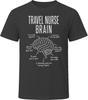 Travel Nurse Brain Funny Travel Nursing T Shirt
