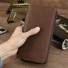 Men's Crazy Horse Leather Business Clutch Wallet