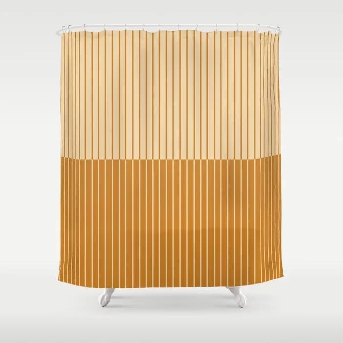 Simple Colorful Lines Modern Fashion Pattern Shower Curtain Home Decoration Creative Personalized Shower Curtains