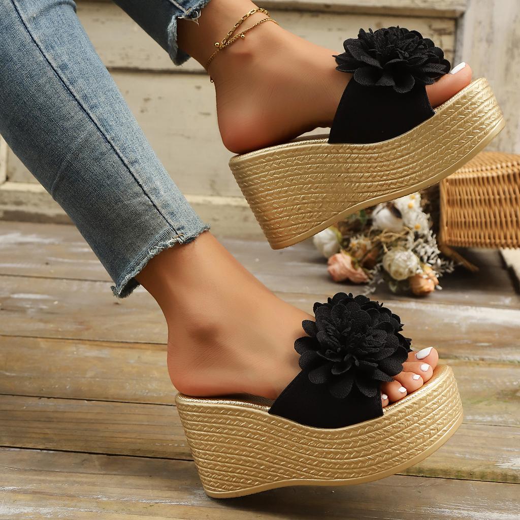 Fashion Summer Anti-slip Wedge Sandals Women 2025 New Summer designer Shoes Roman Fashion Sandals Bottom Casual Beach Sandals Women