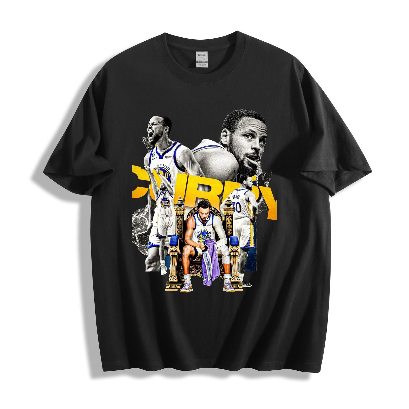 Футболка Stephen Curry Король площадки Мужская Женская Футболки Топ - Коллаж Трон Искусство Унисекс Футболка S